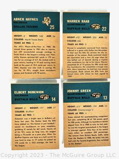 Sports Cards: Football: 18 Professional Football Player Cards Circa Early 1960's