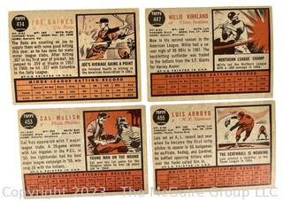 Sports Cards: Baseball: 18 Topps Cards Circa Early 1960's