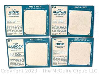 Sports Cards: Football: 18 1961 Topps Football Card lot: AFL teams