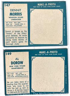 Sports Cards: Football: 18 1961 Topps Football Card lot: AFL teams