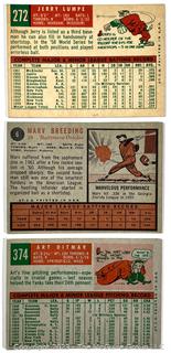 Sports Cards: Baseball: 18 Topps Cards 1959 / 1962: Ken Boyer; et al
