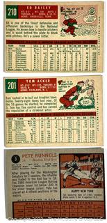 Sports Cards: Baseball: 18 Topps Cards 1959 / 1962: Ken Boyer; et al
