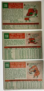 Sports Cards: Baseball: 18 Topps Cards 1959 / 1962: Ken Boyer; et al
