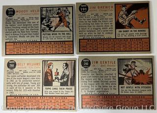 Sports Cards: Baseball: 18 Topps Cards Circa 1962 ; Billy Williams 288 All-Star Rookie 1961 