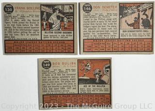 Sports Cards: Baseball: 15 Topps Cards 1962: Felip Alou; Al Kaline; Wally Post et al