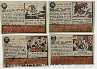 Sports Cards: Baseball: 18 1962 Topps Baseball Cards: Jim Gentile, Ruben Amaro et al