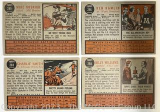 Sports Cards: Baseball: 18 1962 Topps Baseball Cards: Jim Gentile, Ruben Amaro et al