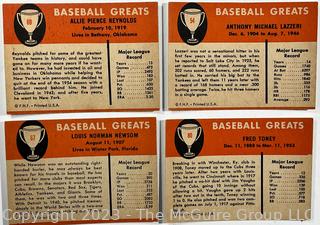 Sports Cards: Baseball: (19) Fleer 1961 Baseball Greats Cards