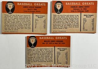 Sports Cards: Baseball: (19) Fleer 1961 Baseball Greats Cards