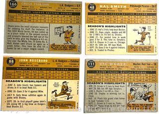 Sports Cards: Baseball: (18) 1960 Topps Baseball Card lot: Johnny Roseboro; Ken Apsromonte et al