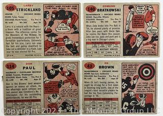 Sports Cards: Football: 36 Professional Football Player Cards Circa Early 1960's