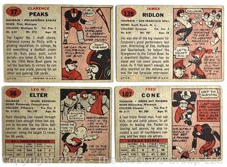 Sports Cards: Football: 36 Professional Football Player Cards Circa Early 1960's