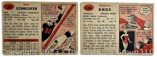 Sports Cards: Football: 36 Professional Football Player Cards Circa Early 1960's