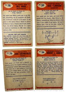 Sports Cards: Football: 19 Professional Football Player Cards Circa Early 1960's