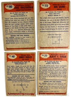 Sports Cards: Football: 19 Professional Football Player Cards Circa Early 1960's