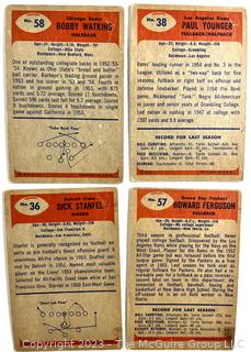 Sports Cards: Football: 19 Professional Football Player Cards Circa Early 1960's