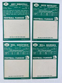 Sports Cards: Football: 18 Professional Football Player Cards Circa Early 1960's