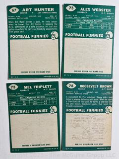 Sports Cards: Football: 18 Professional Football Player Cards Circa Early 1960's