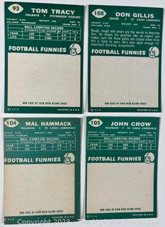 Sports Cards: Football: 18 Professional Football Player Cards Circa Early 1960's