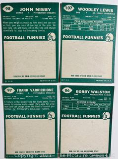 Sports Cards: Football: 18 Professional Football Player Cards Circa Early 1960's