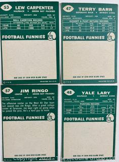 Sports Cards: Football: 12 Professional Football Player Cards Circa Early 1960's