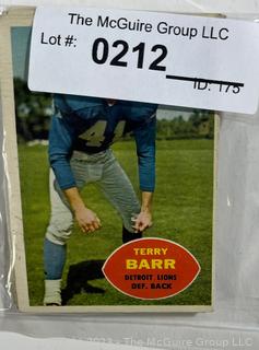 Sports Cards: Football: 12 Professional Football Player Cards Circa Early 1960's