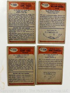 Sports Cards: Football: 18 Professional Football Player Cards Circa Early 1960's