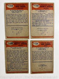 Sports Cards: Football: 18 Professional Football Player Cards Circa Early 1960's