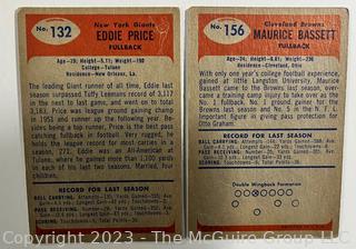 Sports Cards: Football: 18 Professional Football Player Cards Circa Early 1960's