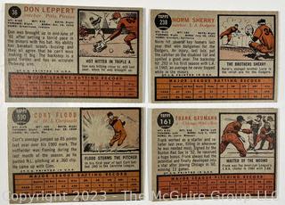 Sports Cards: Baseball: (20) Topps Cards 1962: Ed Mathews; Ken Boyer; Curt Flood et al