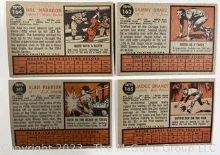 Sports Cards: Baseball: (20) Topps Cards 1962: Ed Mathews; Ken Boyer; Curt Flood et al