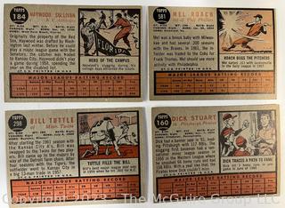 Sports Cards: Baseball: (20) Topps Cards 1962: Ed Mathews; Ken Boyer; Curt Flood et al