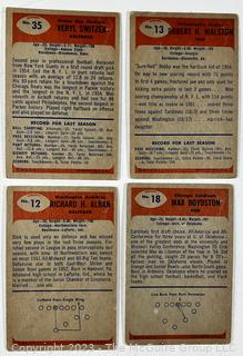 Sports Cards: Football: 15 Professional Football Player Cards Circa Early 1960's