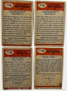 Sports Cards: Football: 15 Professional Football Player Cards Circa Early 1960's