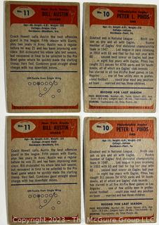 Sports Cards: Football: 15 Professional Football Player Cards Circa Early 1960's