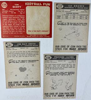 Sports Cards: Football: 18 Professional Football Player Cards Circa Early 1960's