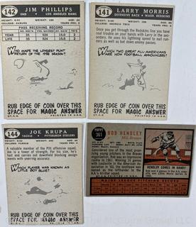 Sports Cards: Football: 18 Professional Football Player Cards Circa Early 1960's