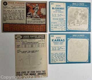 Sports Cards: Football: 18 Professional Football Player Cards Circa Early 1960's