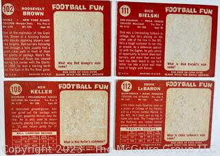 Sports Cards: Football: 25 Professional Football Player Cards Circa Early 1960's