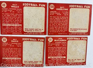 Sports Cards: Football: 25 Professional Football Player Cards Circa Early 1960's