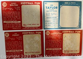 Sports Cards: Football: 25 Professional Football Player Cards Circa Early 1960's