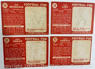 Sports Cards: Football: 20 Professional Football Player Cards Circa Early 1960's