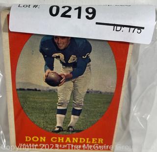 Sports Cards: Football: 20 Professional Football Player Cards Circa Early 1960's