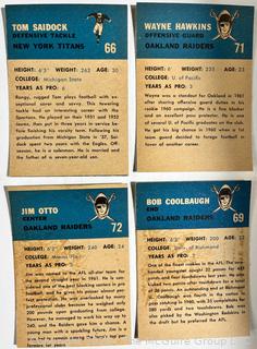 Sports Cards: Football: 17 Professional Football Player Cards Circa Early 1960's