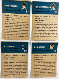 Sports Cards: Football: 17 Professional Football Player Cards Circa Early 1960's