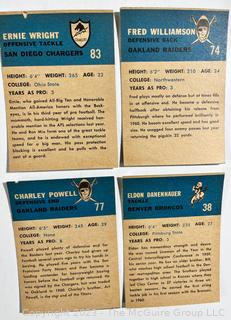 Sports Cards: Football: 17 Professional Football Player Cards Circa Early 1960's