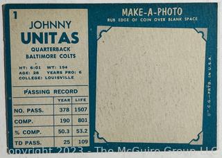 Sports Cards: Football: 1961 Topps #1 Johnny Unitas 