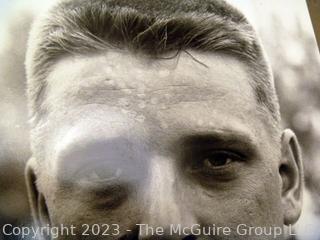 Original Rickerby photograph: close up head shot of NY Yankee slugger Roger Maris