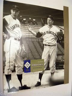 Original photographic print 11 x 14" by renowned sports photographer Art Rickerby of SF Giants Harvey Kuenn and Jack Sanford