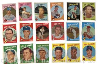 Sports Cards: Baseball: 18 Topps Cards Circa Early 1960's